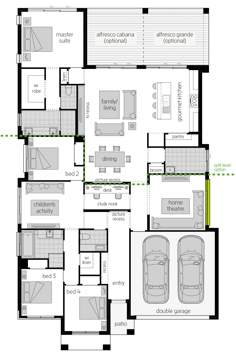Portofino floorplan lhs Portofino floorplan lhs