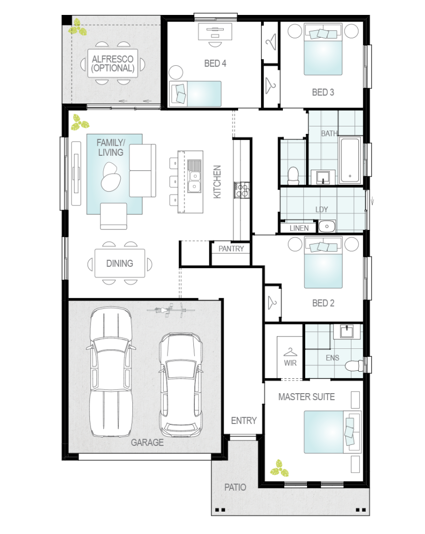 Architectural New Home Designs - Almeria One Floor Plan 