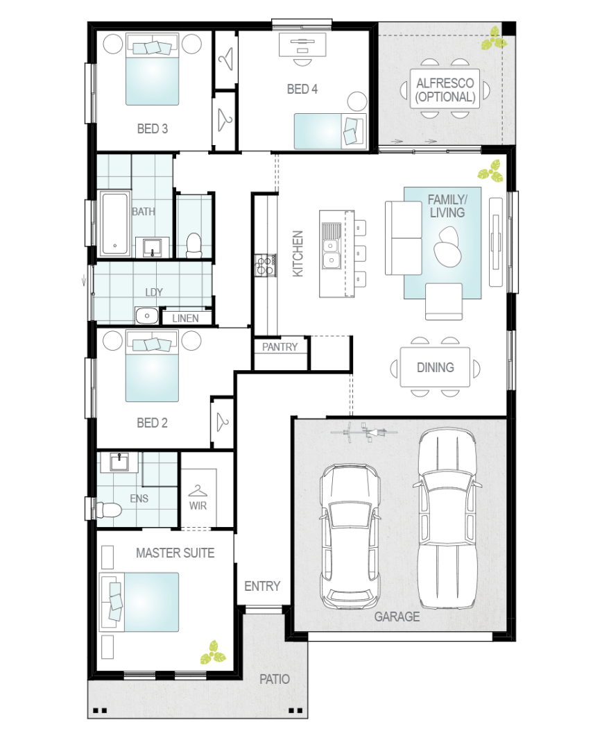 Architectural New Home Designs - Almeria One Floor Plan 