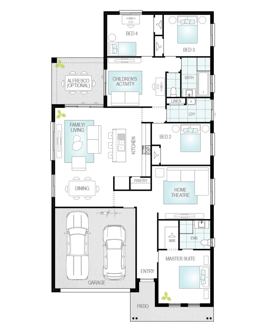 Floor Plan - Almeria Two - McDonald Jones