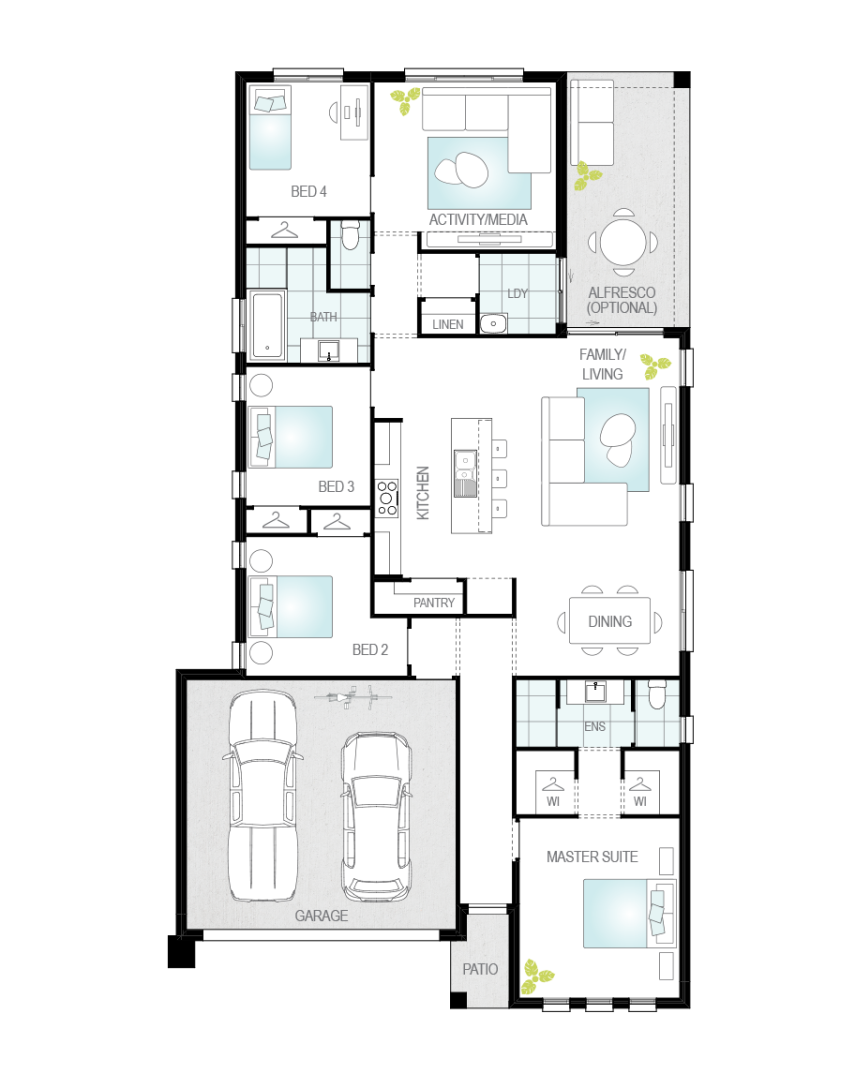 Architectural New Home Designs - Alpina Floor Plan 