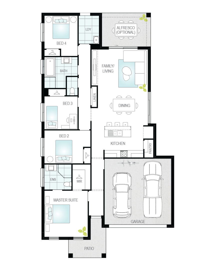 Architectural New Home Designs - Benito Floor Plan 