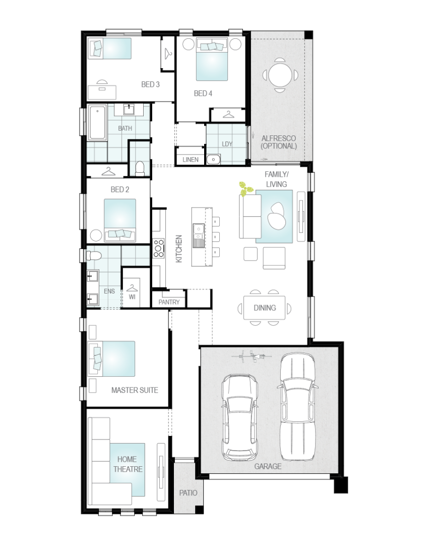 Floor Plan - Buick Architectural New Home Designs - Buick Floor Plans