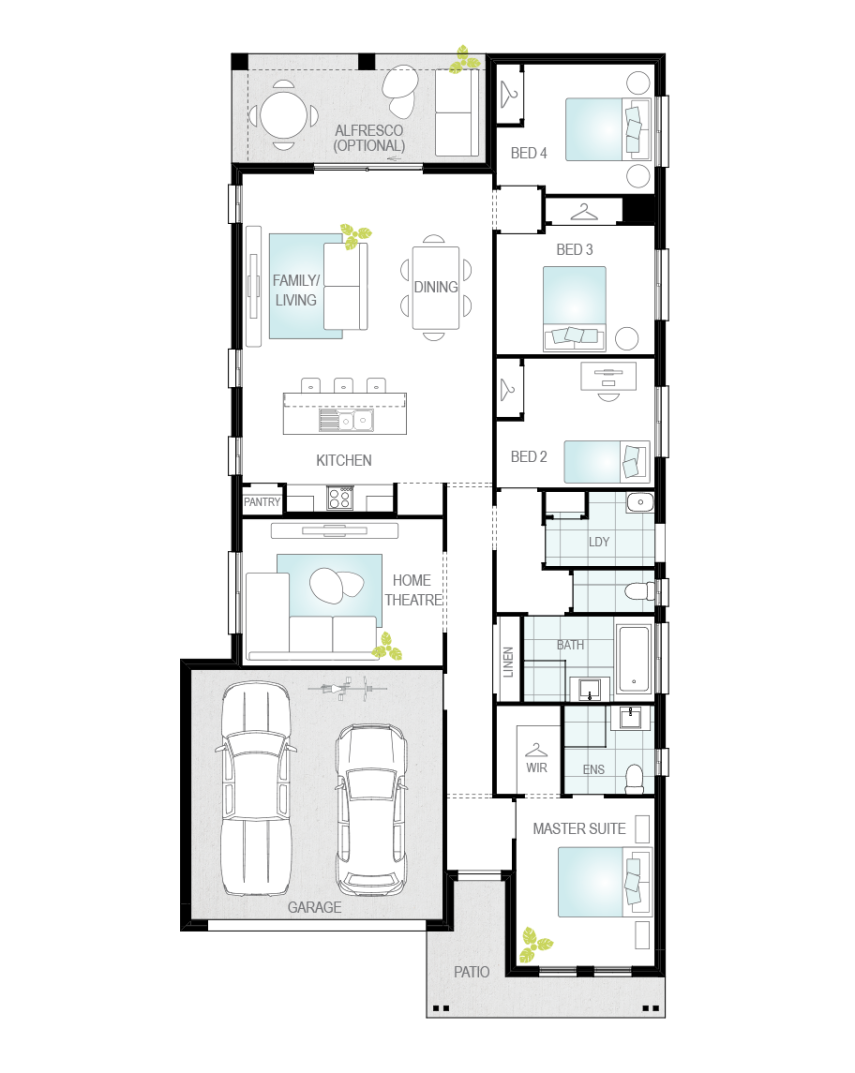 Architectural New Home Designs - Castalla Floor Plans