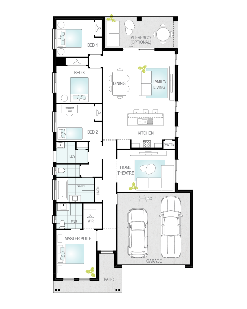 Architectural New Home Designs - Castalla House Plans