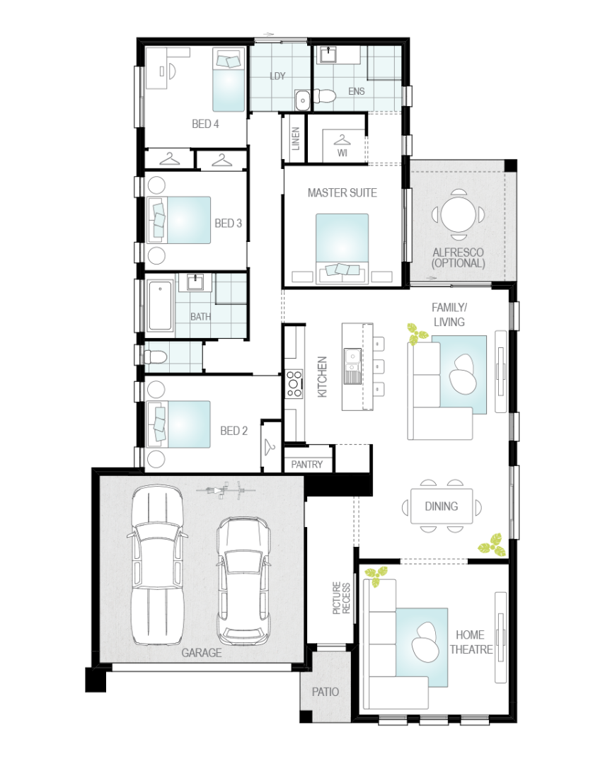 Architectural New Home Designs - Daimler Floor Plans