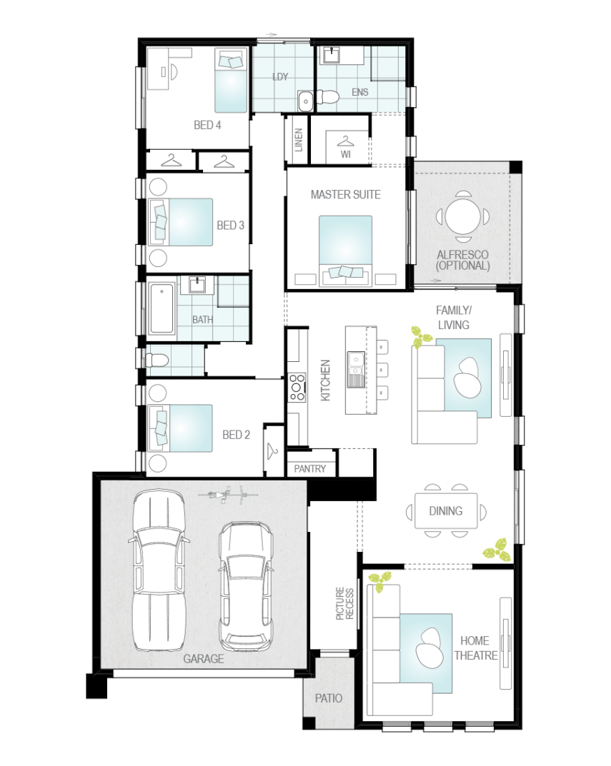 Floor Plan - Daimler Architectural New Home Designs - Daimler Floor Plans