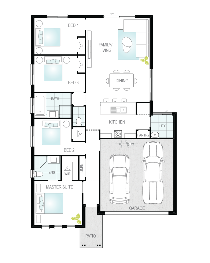 Floor Plan - Lucena - Great Value Home - McDonald Jones