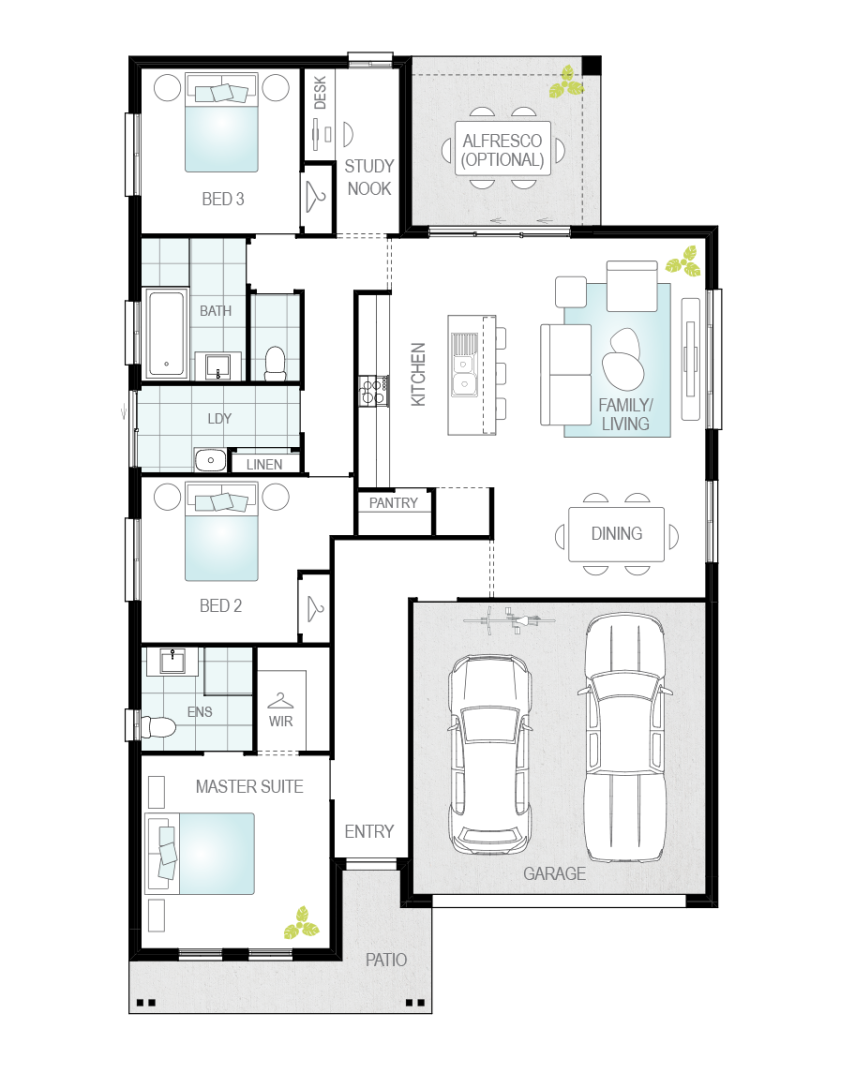 Architectural New Home Designs - Mondello One House Plans