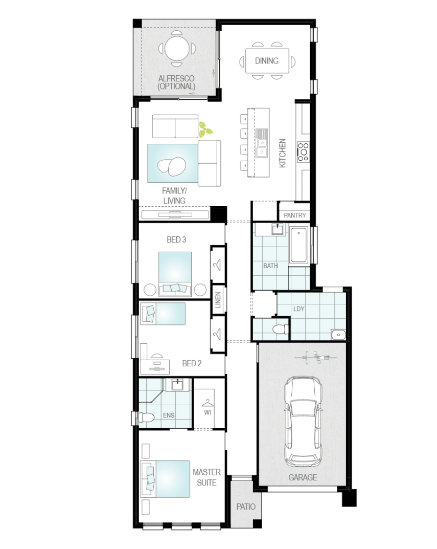 Architectural New Home Designs - Shelby Floor Plans