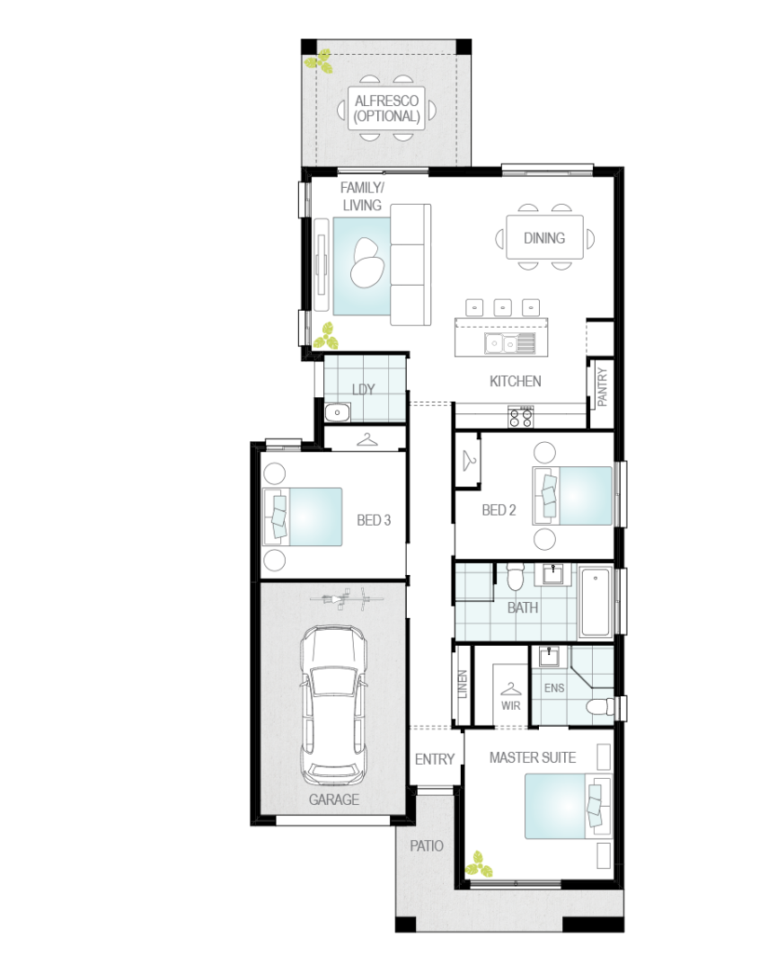 Architectural New Home Designs - Targa House Plan