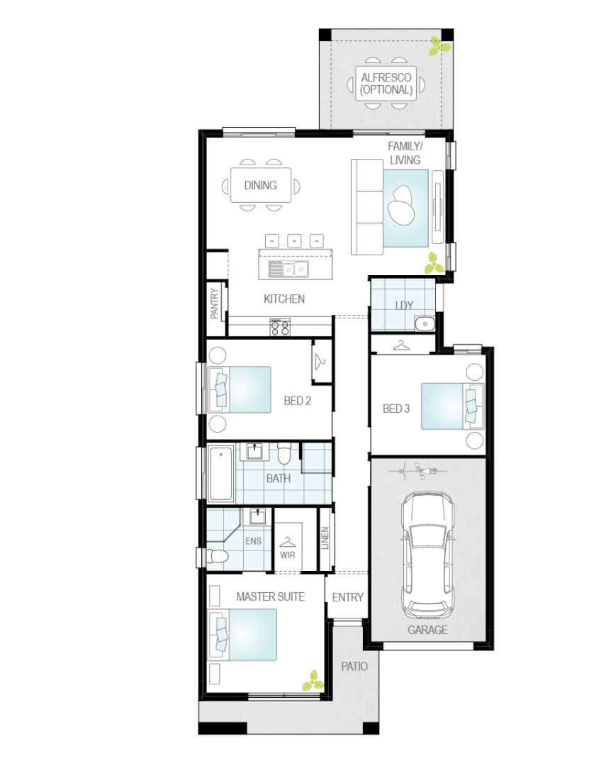 Architectural New Home Designs - Targa House Plan