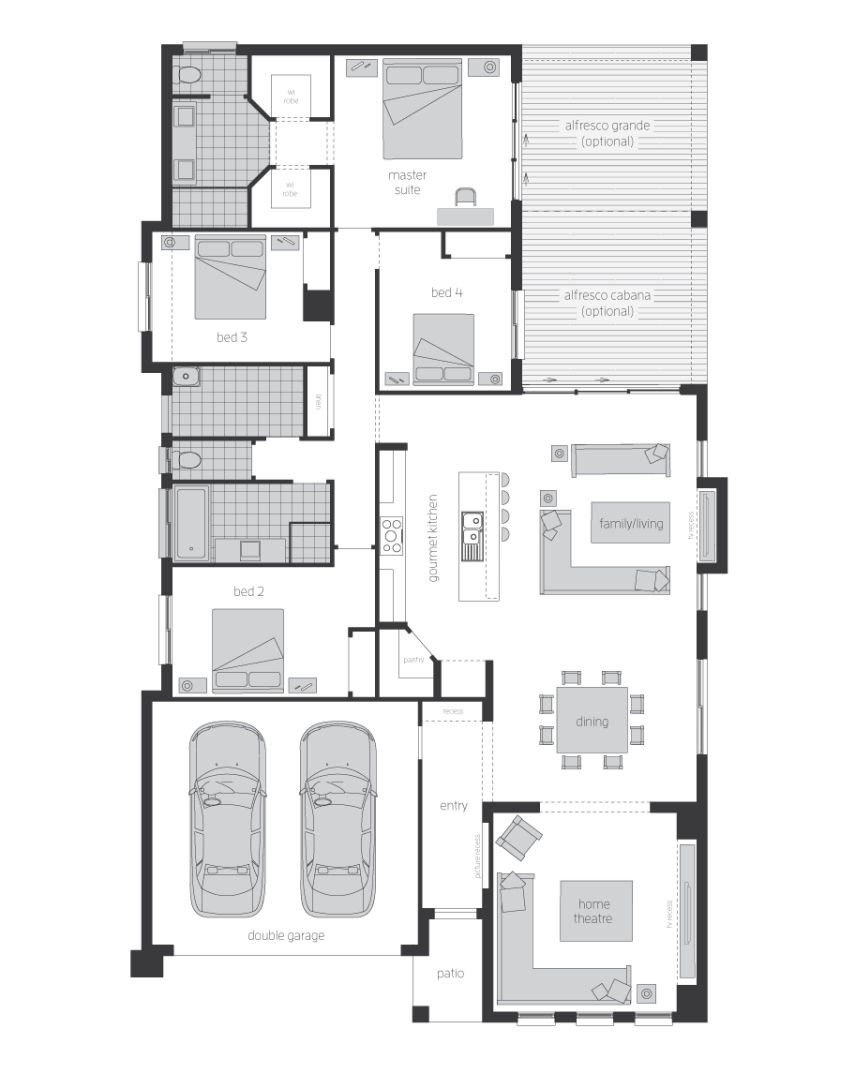 Architectural New Home Designs - Lindeman Floor Plans