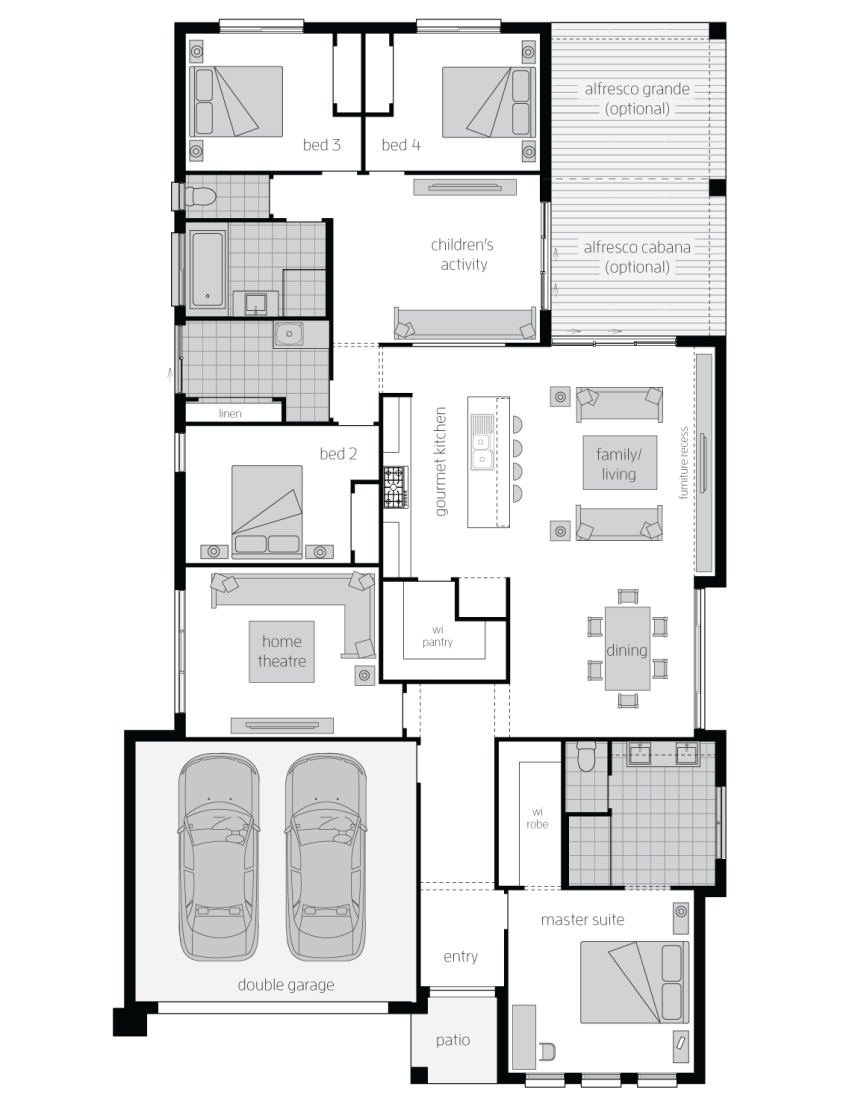 Veuve Executive Standard floorplan