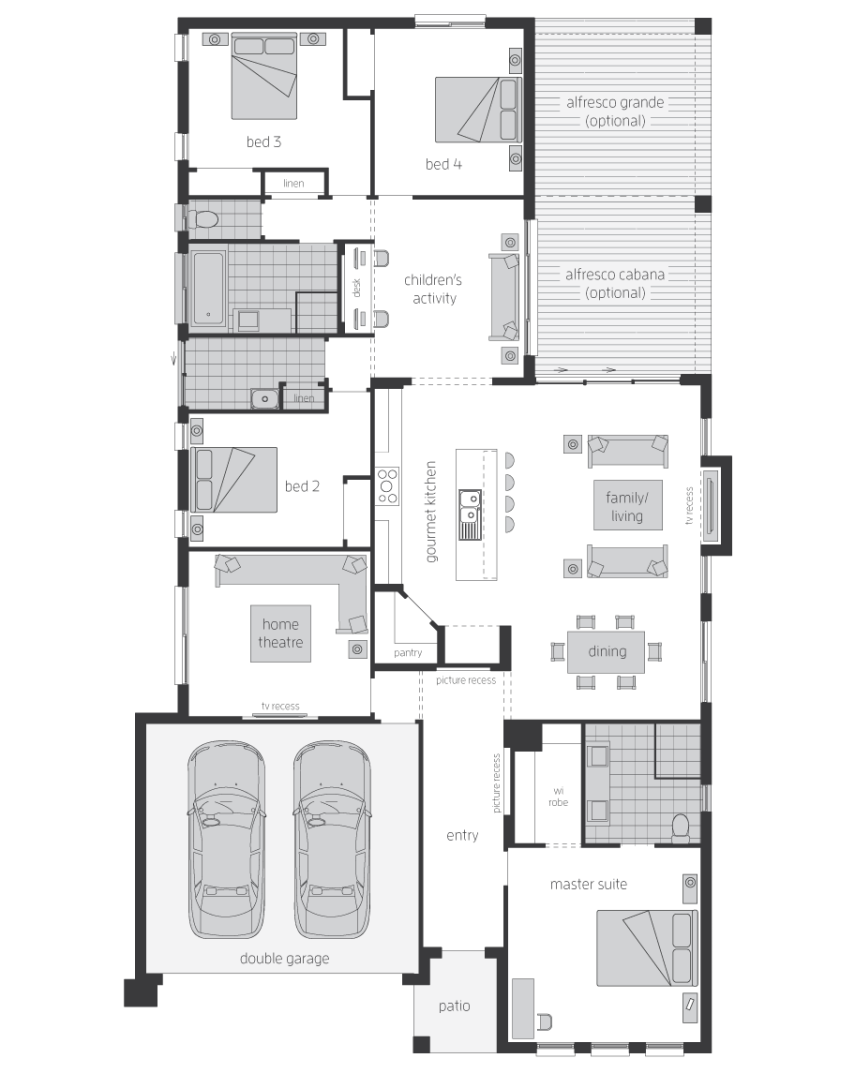 Architectural New Home Designs - Veuve House Plan