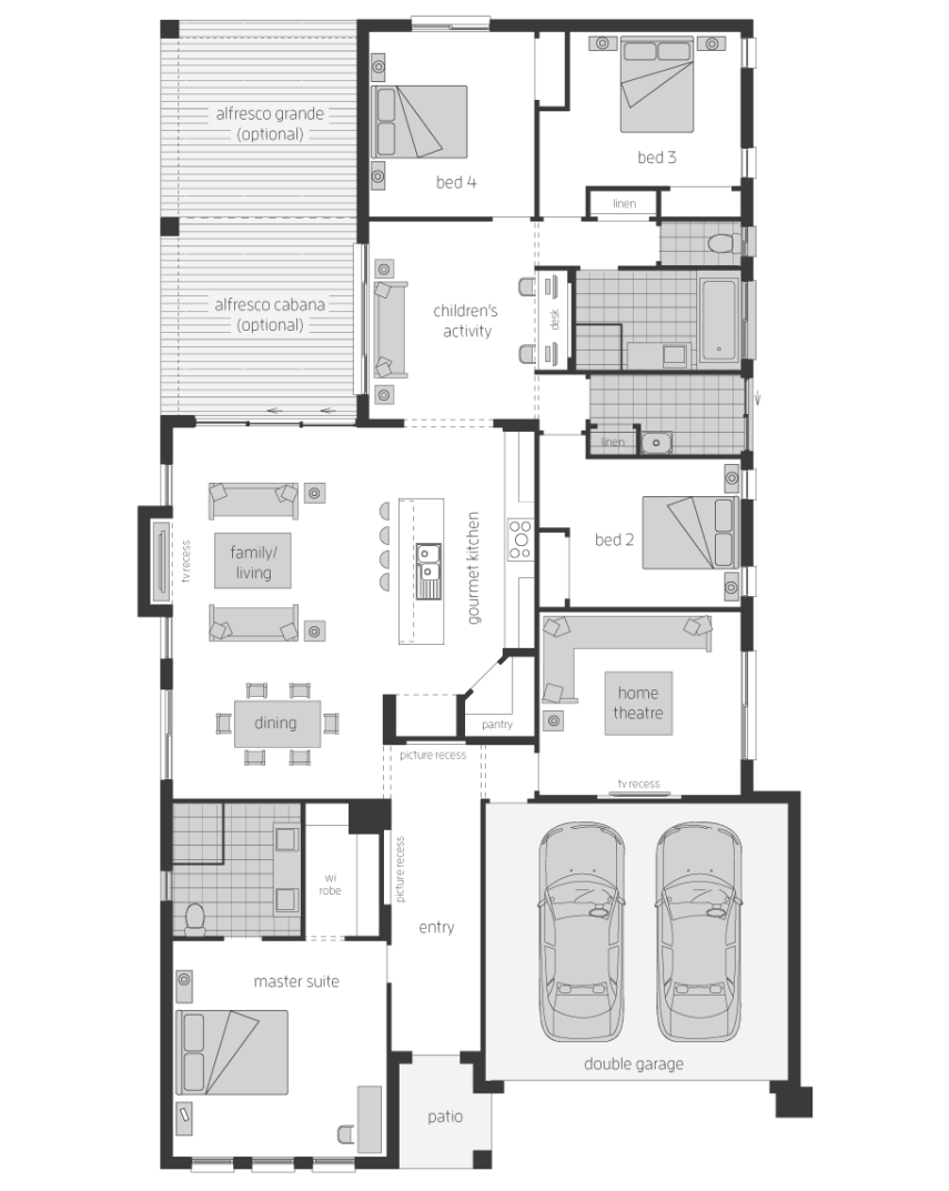 Architectural New Home Designs - Veuve House Plan