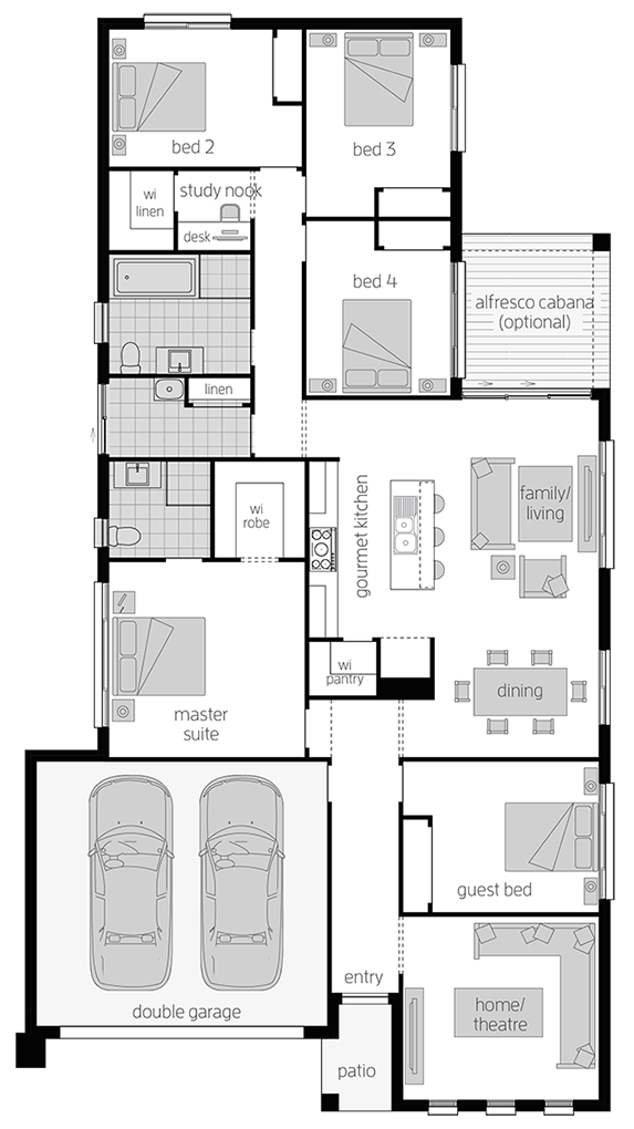 Architectural New Home Designs - Somersby Floor Plans