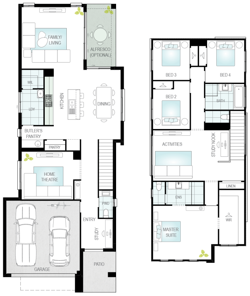 home design beatriz upgrade floorplan lhs