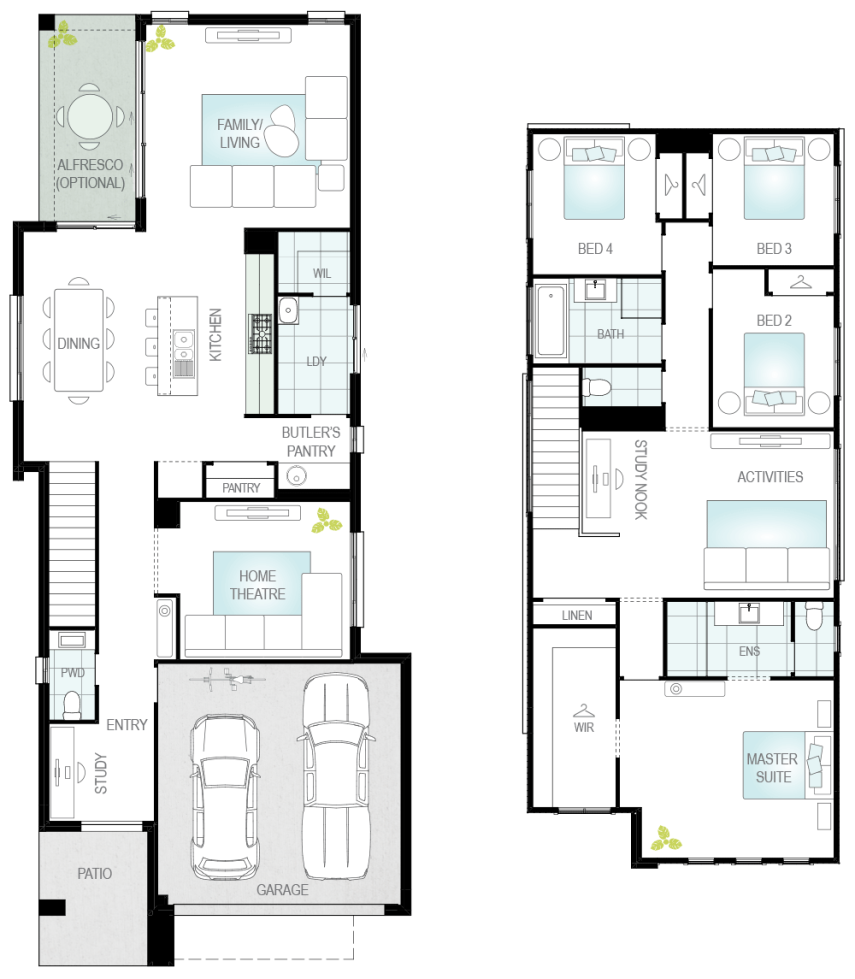 home design beatriz upgrade floorplan lhs