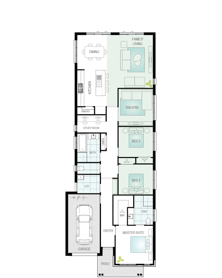 single level house design ravello floorplan option theatre ilo bed 4 lhs