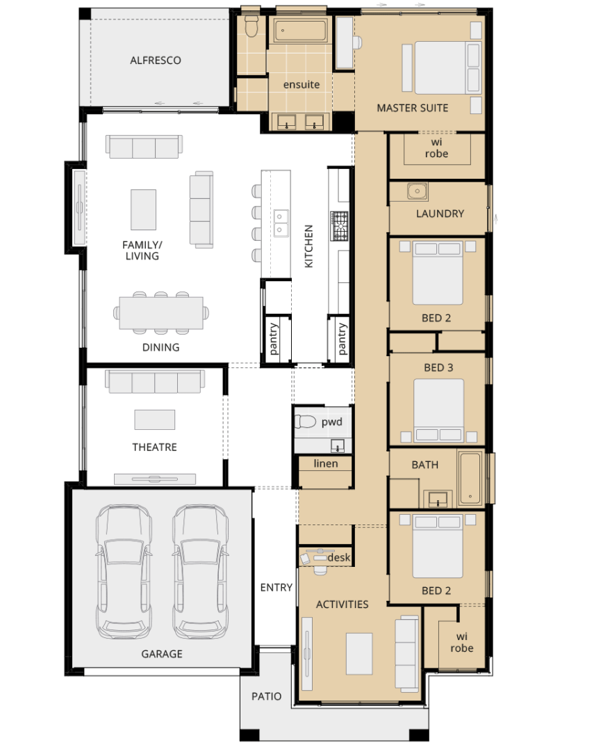Retreat - Encore option floorplan mirrored master suite rhs single storey home design retreat encore option floorplan mirrored master lhs