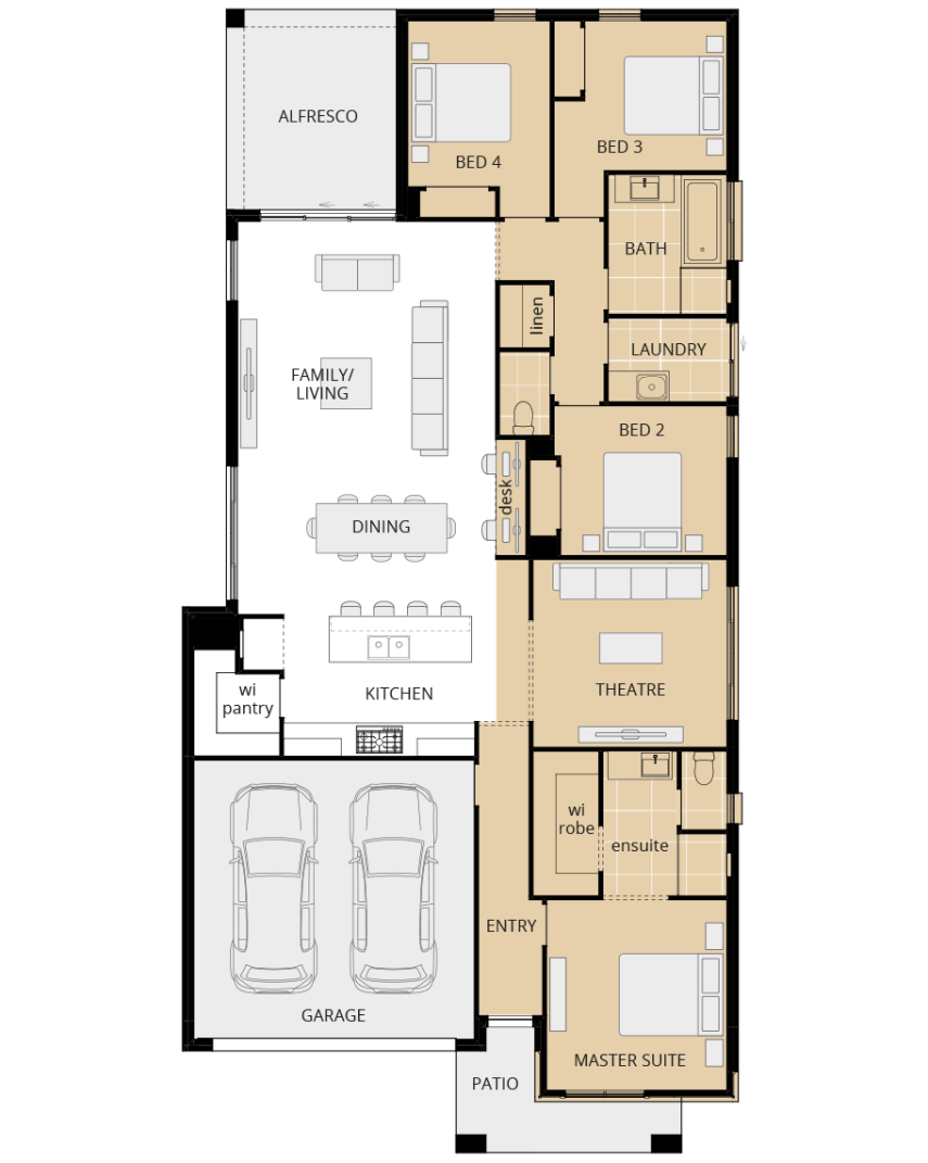 Riviera - Encore option floorplan mirrored master suite wing rhs single storey home design riviera encore option floorplan mirrored master suite wing lhs