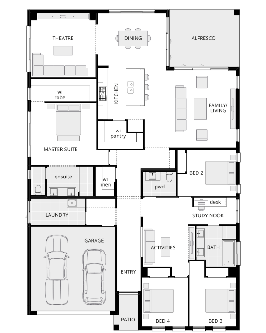 San Marino Encore - Single Storey Floor Plan