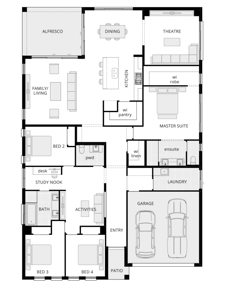 San Marino Encore - Single Storey Floor Plan