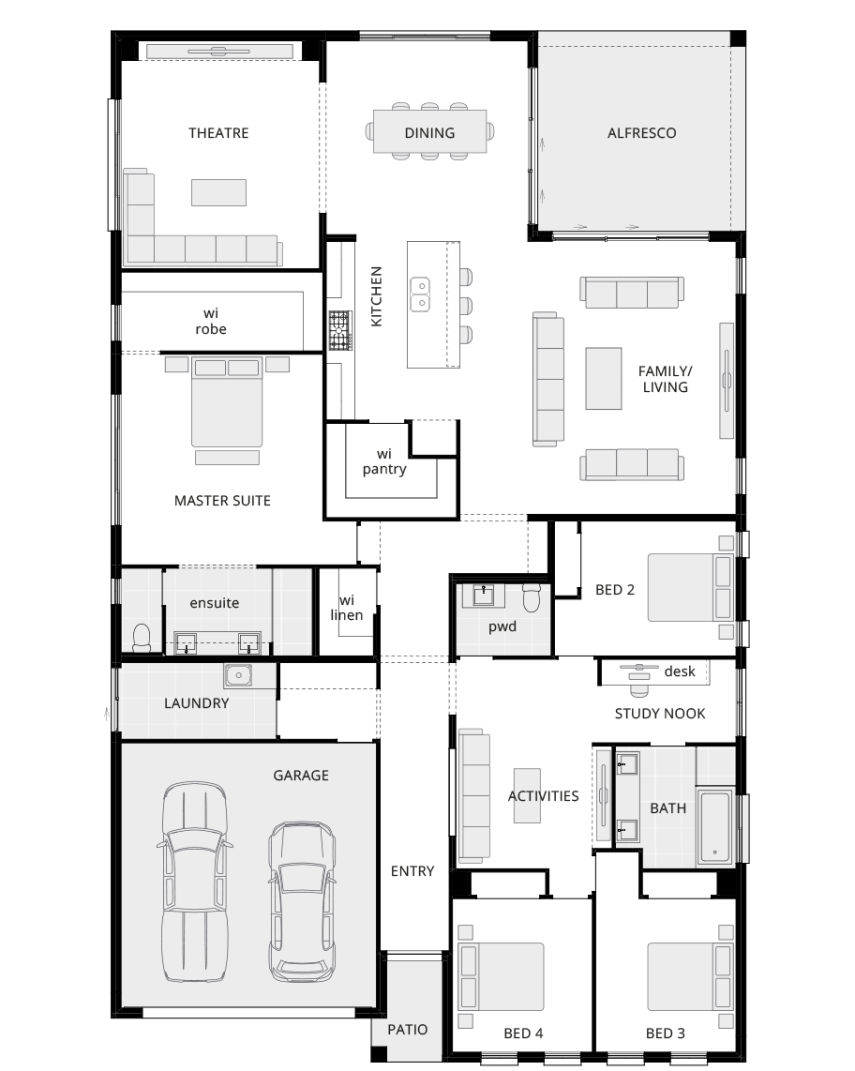 San Marino Grande - Single Storey Floor Plan