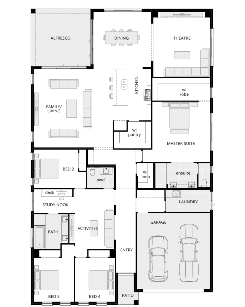 San Marino Grande - Single Storey Floor Plan