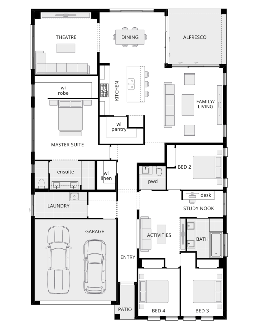 San Marino - Single Storey Floor Plan