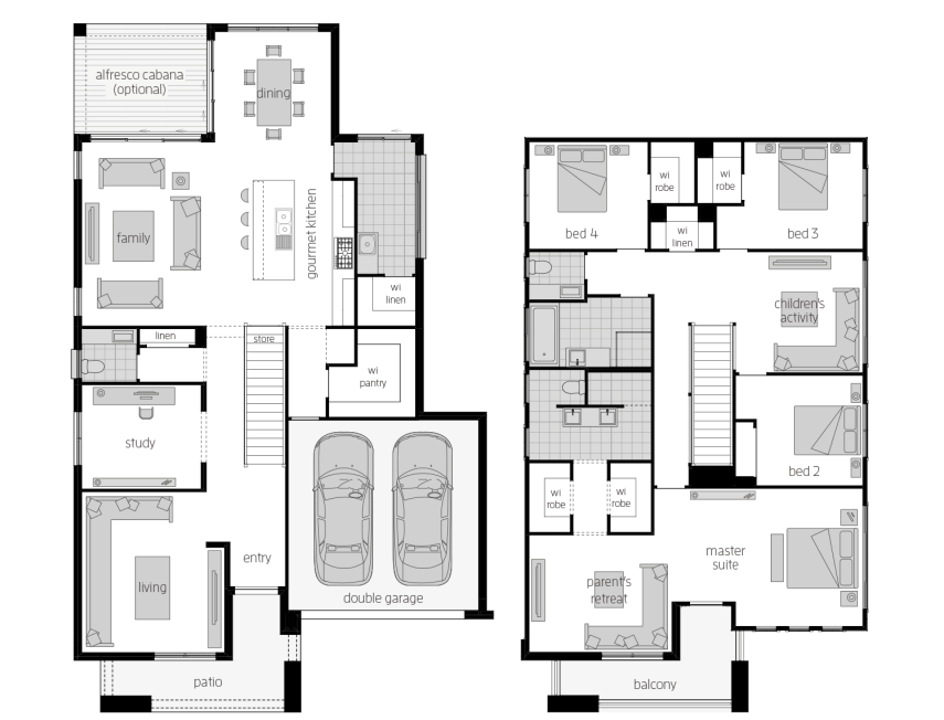 saxonvale-36-three-standard-lhs Saxonvale - Two Storey Four Bedroom House Plan