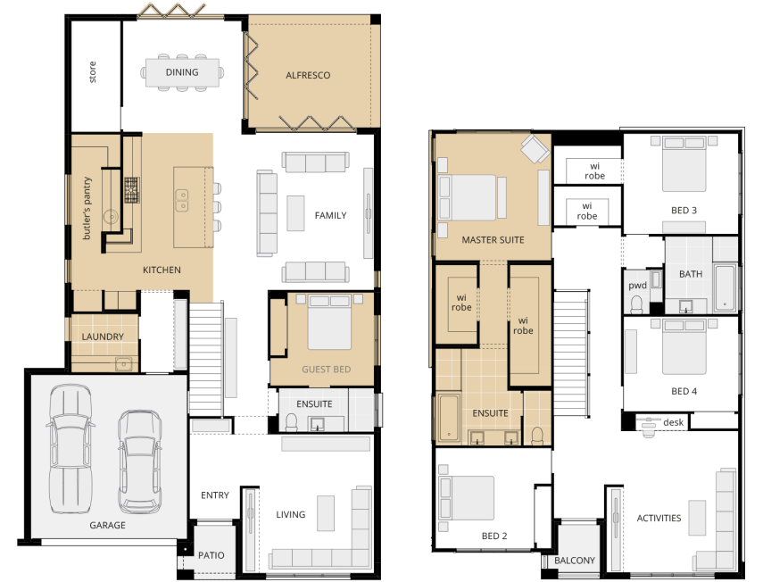 saxonvale two storey home design