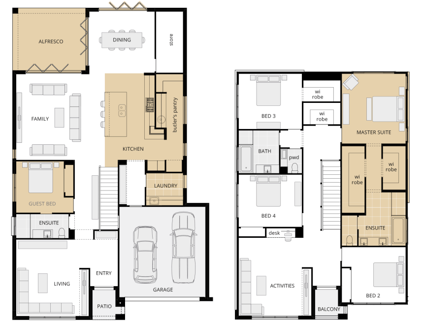 saxonvale luxury  two storey home design