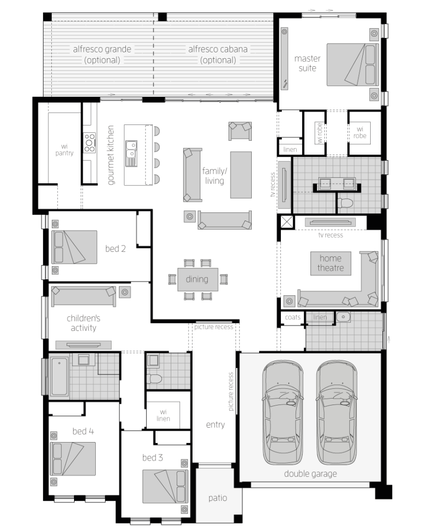 Architectural New Home Designs - Aristocrat Floor Plan 