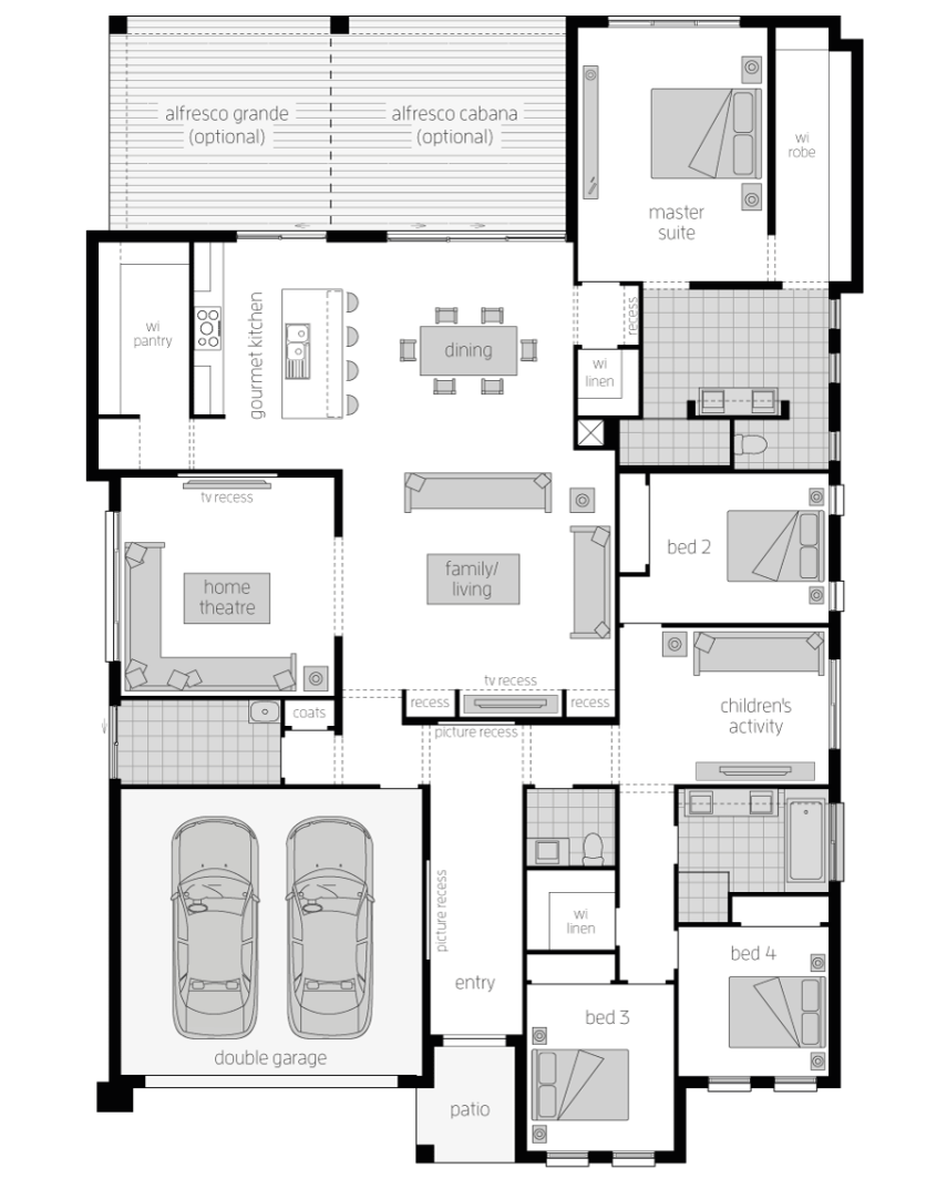 Floor Plan - Aristocrat Home Design - Canberra - McDonald Jones