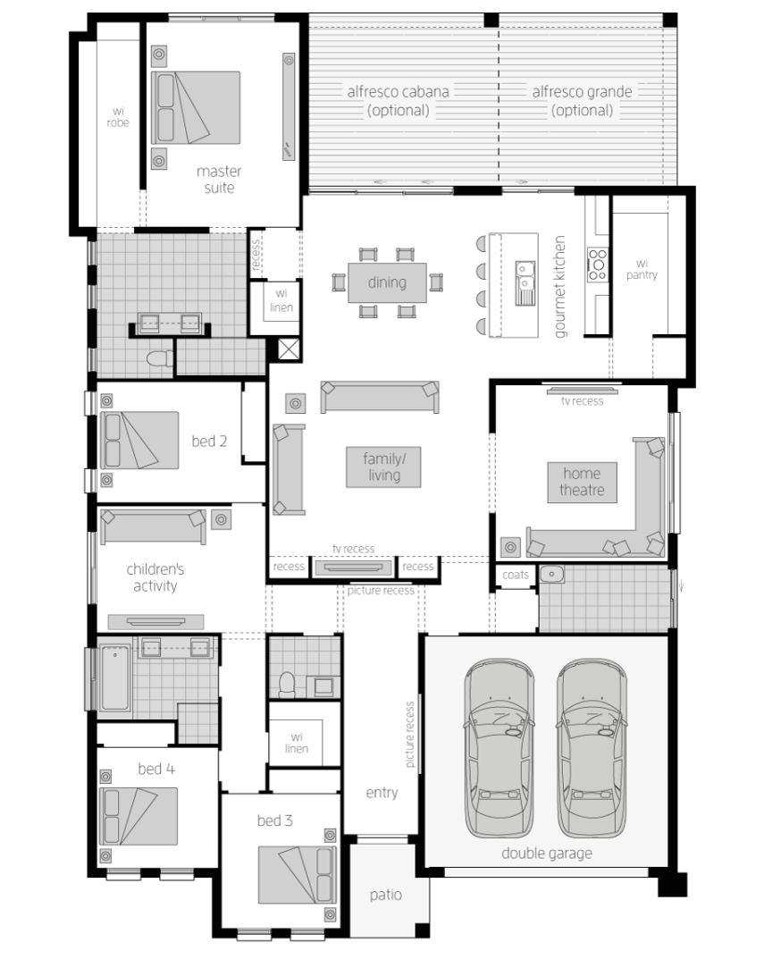 Floor Plan - Aristocrat Home Design - Canberra - McDonald Jones