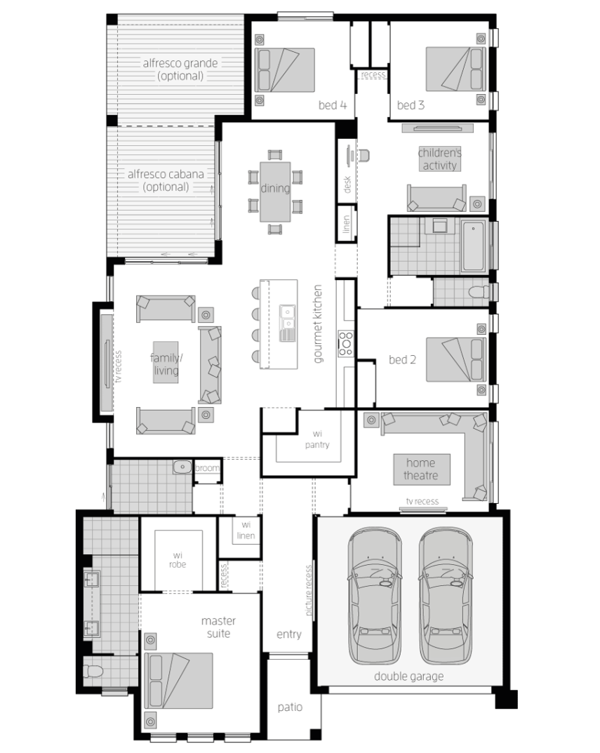 Architectural New Home Designs - Regency Floor Plans