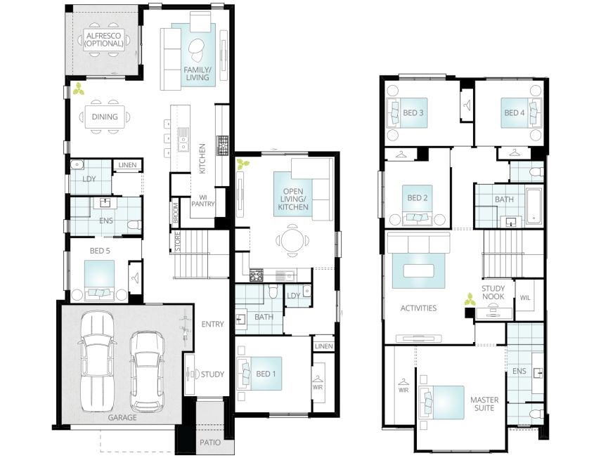 dual living floorplan soria two standard lhs