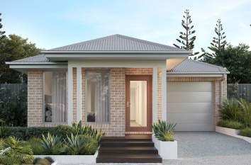 single storey home design benaco one highland facade