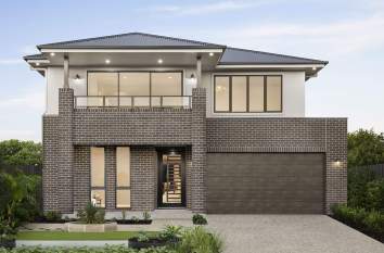 two storey home design enzo three wilderness facade