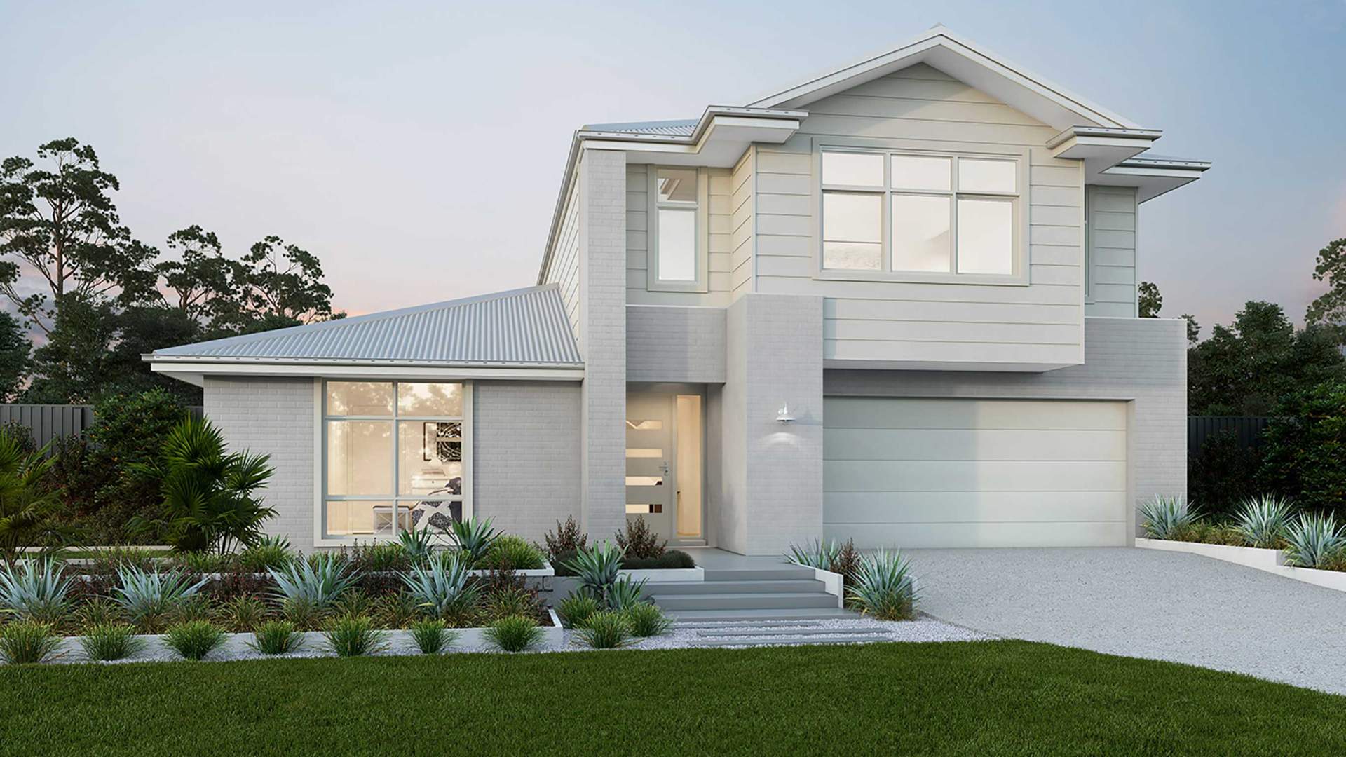 NSW Home Designs Soria Modern TwoStorey NOW Series McDonald Jones