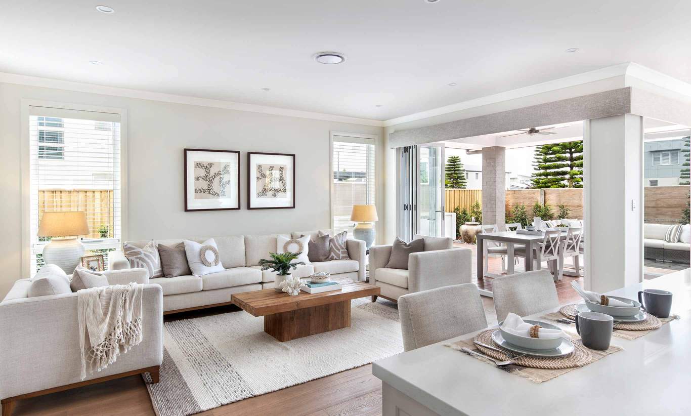 Living-Room-Alfresco-Saxonvale-Home-Design Saxonvale Home Design McDonald Jones Homes