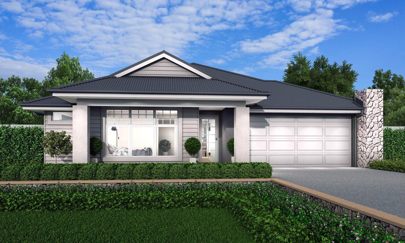 Hampton B Facade - Botanica - McDonald Jones Homes