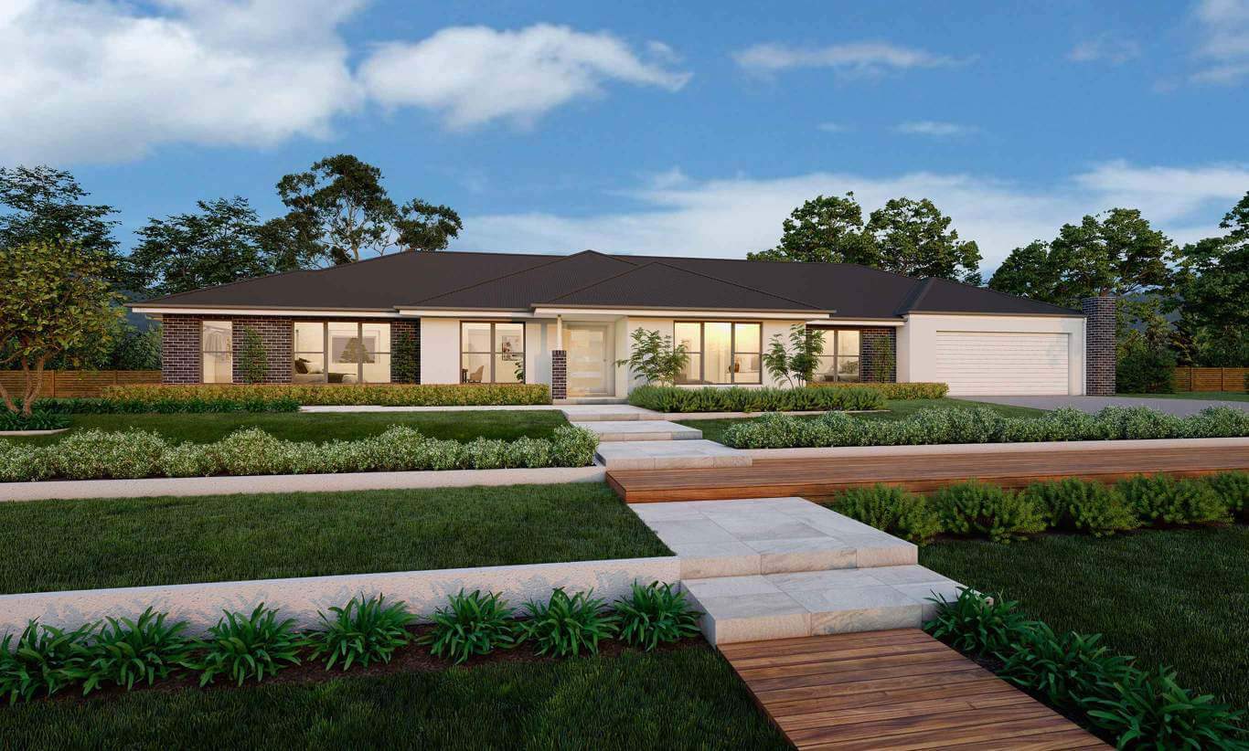 Classic Facade New Country Home Design