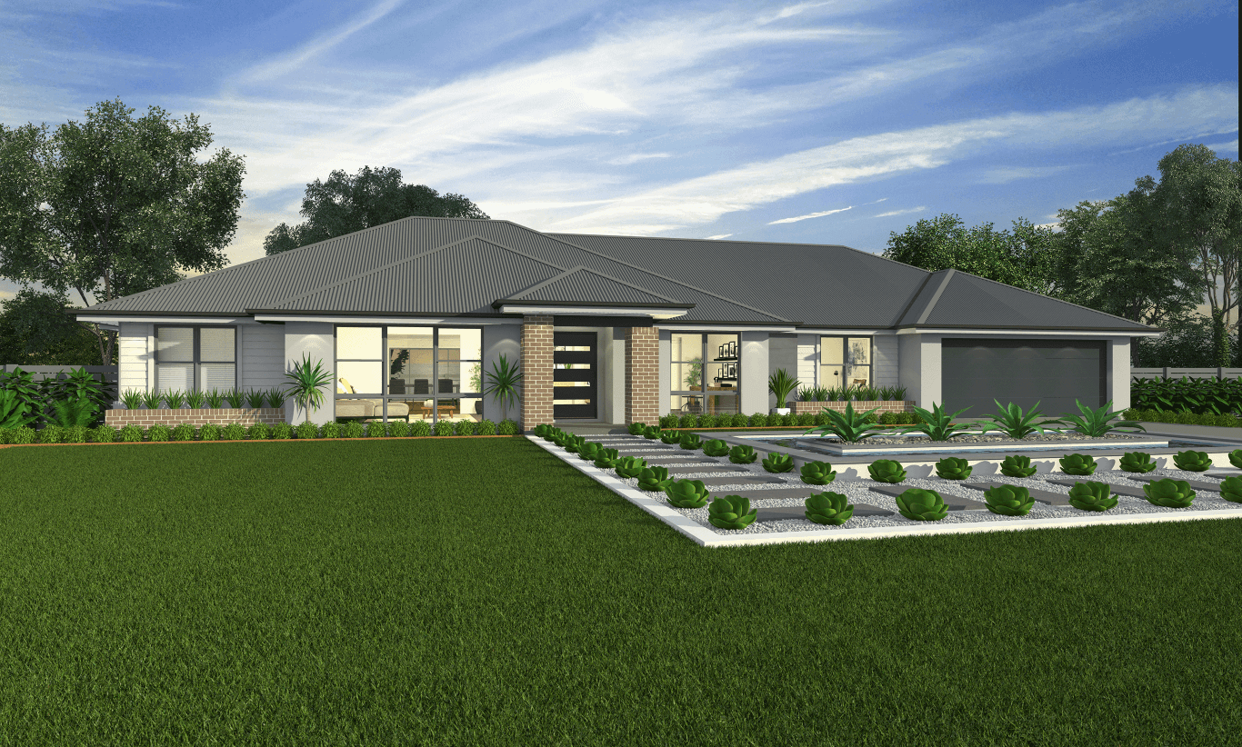 Kansas Facade New Country Home Design