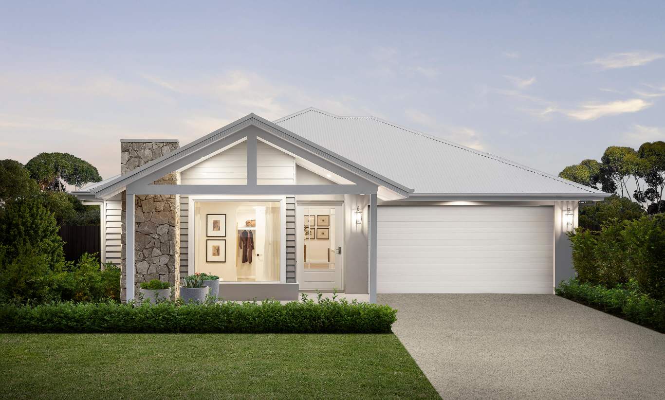 single storey home design riviera manor cayman facade googong