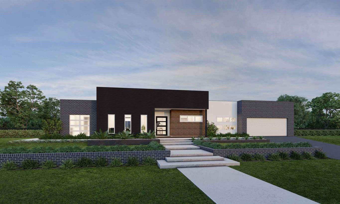 Scenic B Facade New Country Home Design