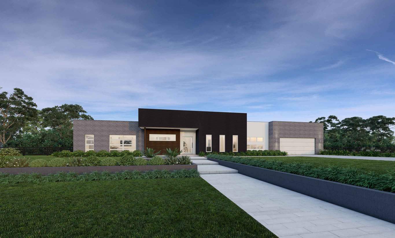 Scenic B Facade New Country Home Design