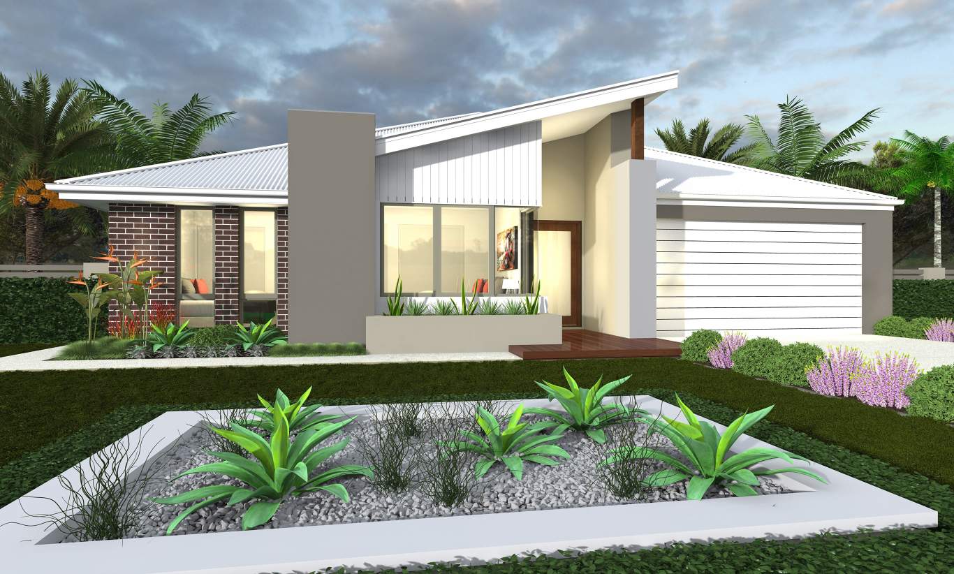 Accent Two Facade, Seaside Retreat, McDonald Jones 